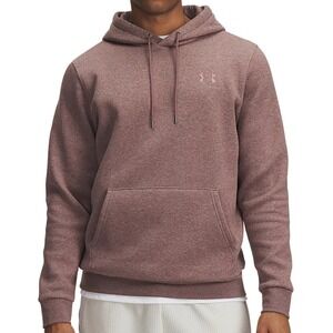 Under Armour Men's Icon Fleece Hoodie Sweatshirt Maroon Mist Size Medium